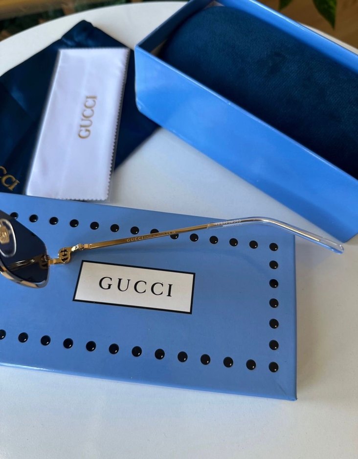 Gucci Kadın Gold Güneş Gözlüğü - Görsel 5