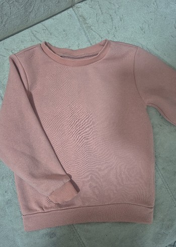 Kız Çocuk Pembe Uzun Kollu Sweatshirt - Görsel 2
