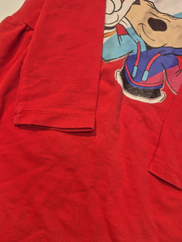 Kız Çocuk Kırmızı Uzun Kollu Baskılı Elbise - Görsel 3