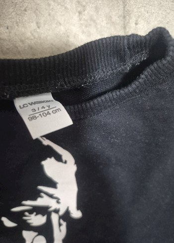 Erkek Çocuk Siyah Baskılı Sweatshirt - Görsel 4