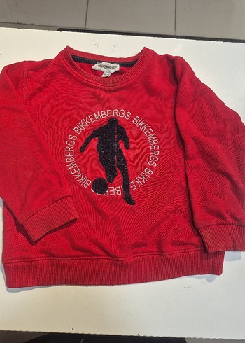 Kırmızı Baskılı Erkek Çocuk Sweatshirt - Görsel 3