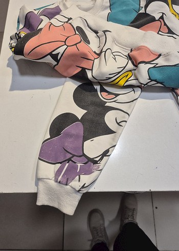 Renkli Baskılı Kız Eşofman Takımı - Görsel 5