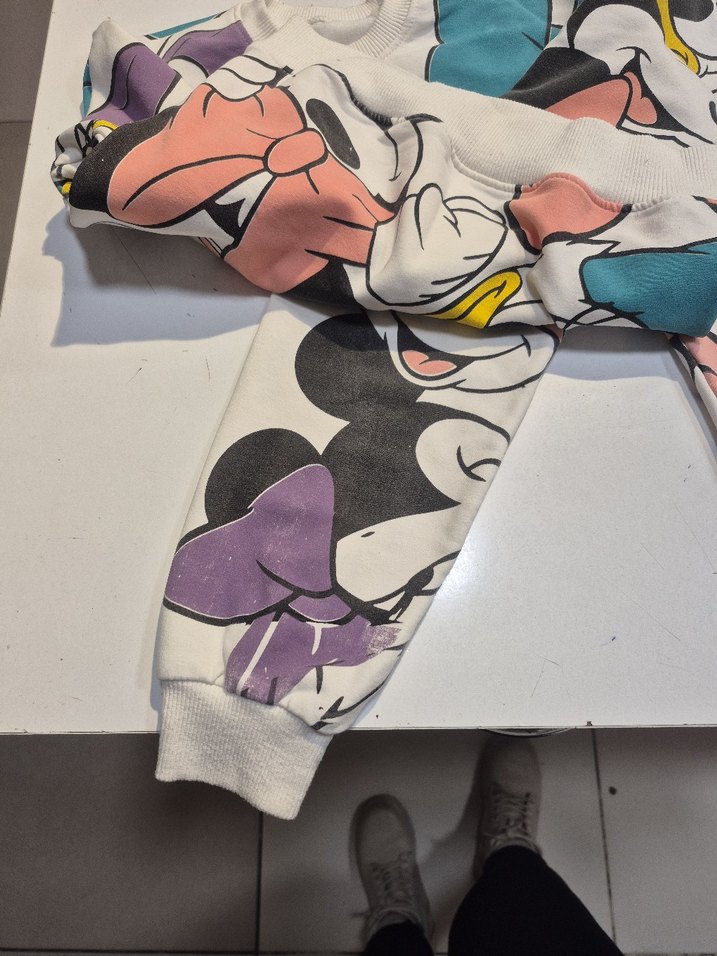 Renkli Baskılı Kız Eşofman Takımı - Görsel 5