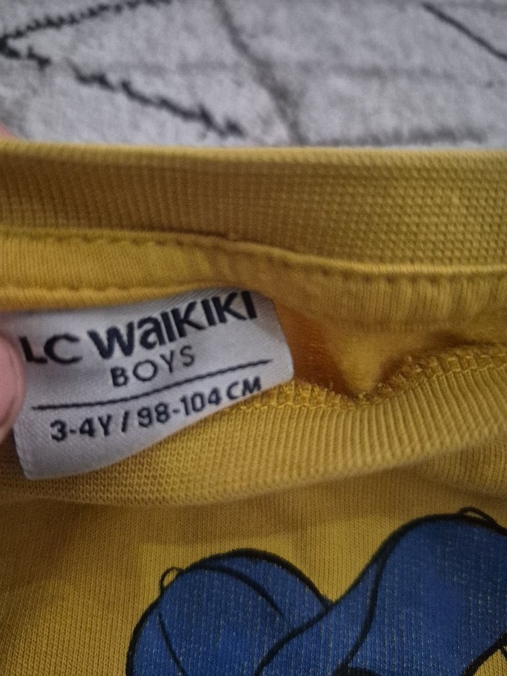 Sarı Baskılı Erkek Çocuk Sweatshirt - Görsel 4