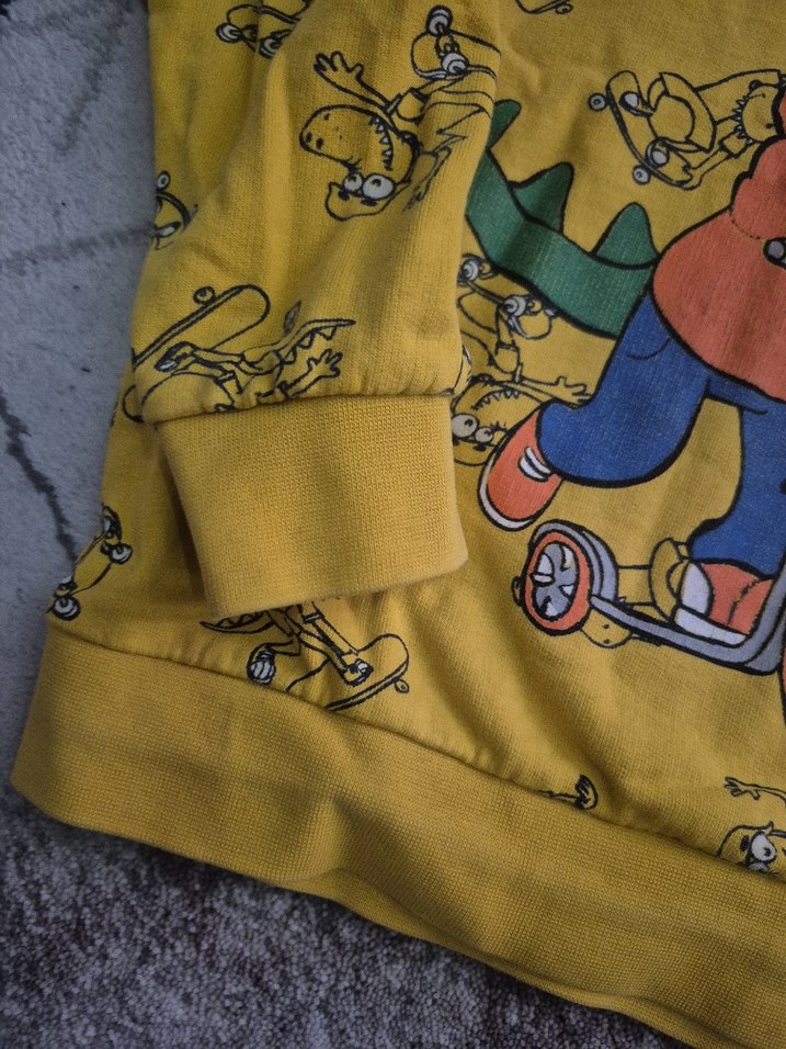 Sarı Baskılı Erkek Çocuk Sweatshirt - Görsel 3