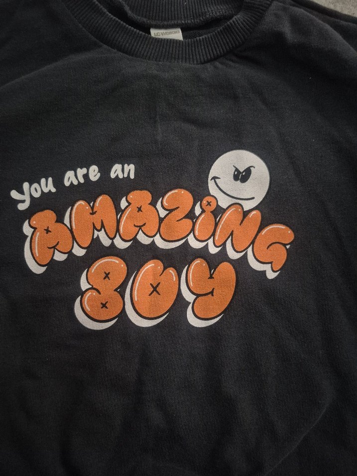 Gri Baskılı Erkek Çocuk Sweatshirt - Görsel 2