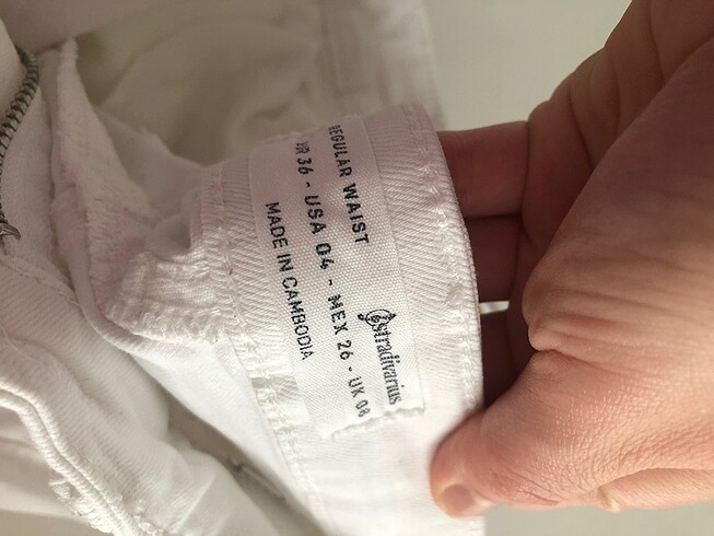 36 Beden Zara dar paça pantolon