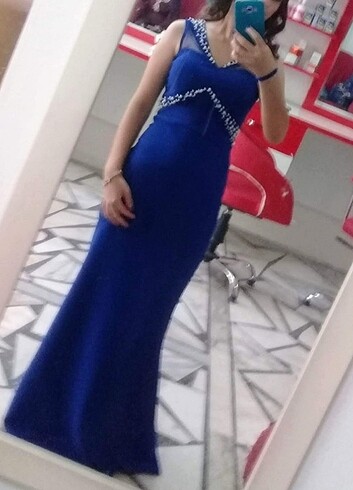 Saks mavisi Kadın abiye 