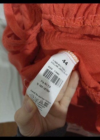 Turuncu Bohem Bluz - Görsel 6