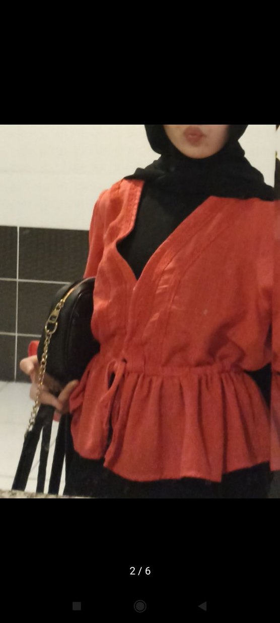 Turuncu Bohem Bluz - Görsel 2