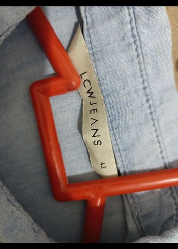 Düğmeli Uzun Kollu Denim Kadın Gömlek - Görsel 6