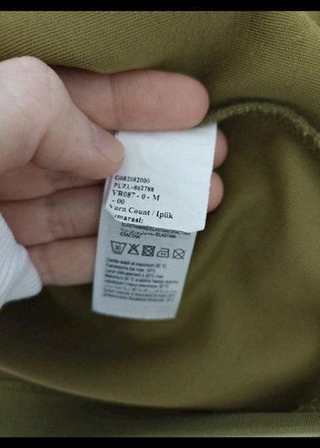 Kadın Haki Klasik Basic Sweatshirt - Görsel 5