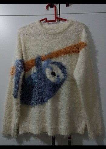 Beyaz Yumuşak Örgü Kadın Kazak - Görsel 3