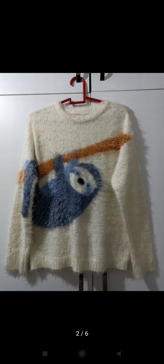 Beyaz Yumuşak Örgü Kadın Kazak - Görsel 2