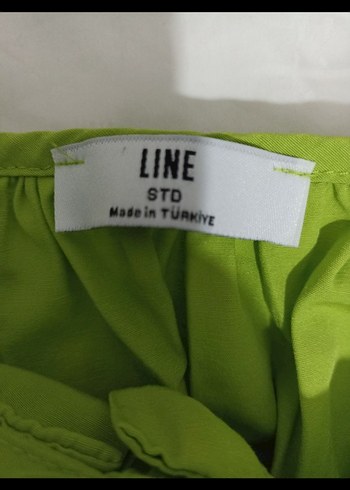 Yeşil Salaş  Bluz, Uzun Kollu, Yüksek Yakalı - Görsel 8