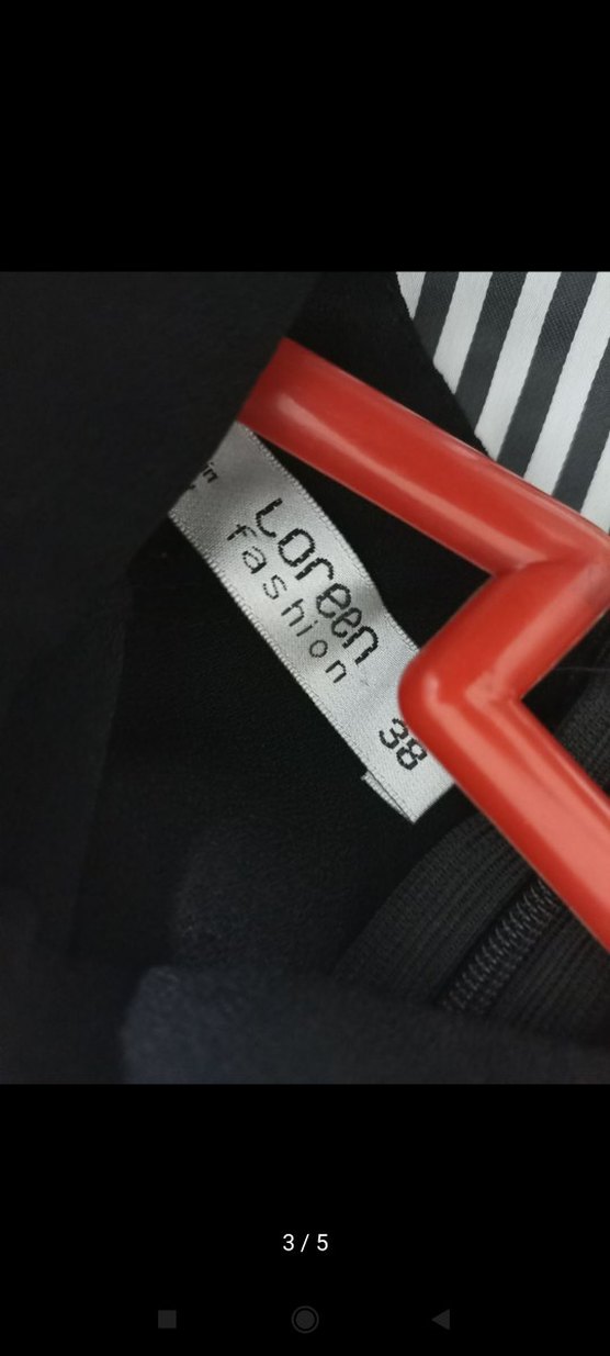 Beyaz Siyah Oversize Kadın Bluz - Görsel 3