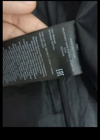 Only Siyah  Kapitone Kaban - Görsel 8