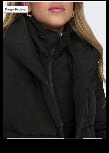 Only Siyah  Kapitone Kaban - Görsel 6