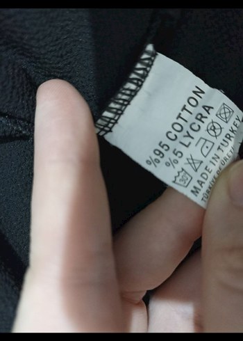 Siyah Fırfırlı Uzun Kollu Gömlek - Görsel 5