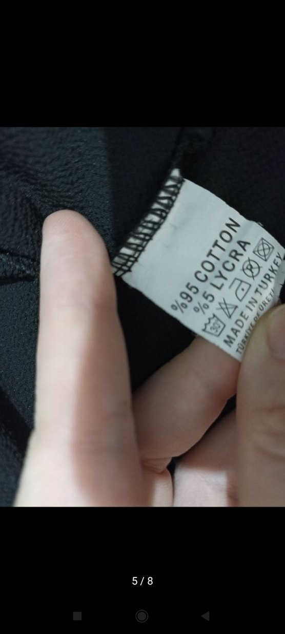 Siyah Fırfırlı Uzun Kollu Gömlek - Görsel 5