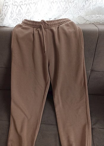 Bej Rahat Kesim Kadın Eşofman Altı - Görsel 5