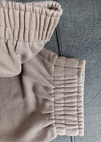 Bej Rahat Kesim Kadın Eşofman Altı - Görsel 4