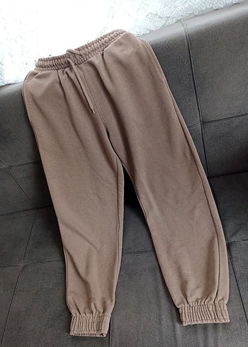 Bej Rahat Kesim Kadın Eşofman Altı - Görsel 6