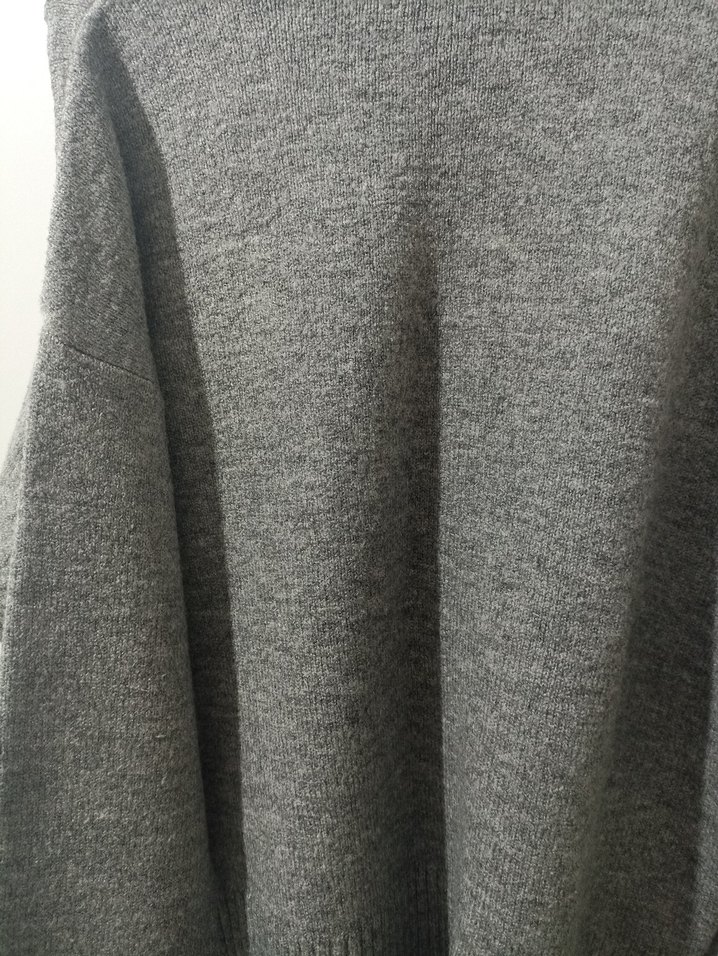 Gri Örgü Kadın Yün Kazak - Görsel 2