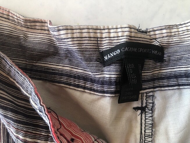 Mango İnce keten şort