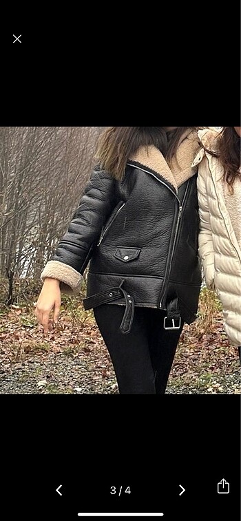 l Beden Stradivarius biker ceket