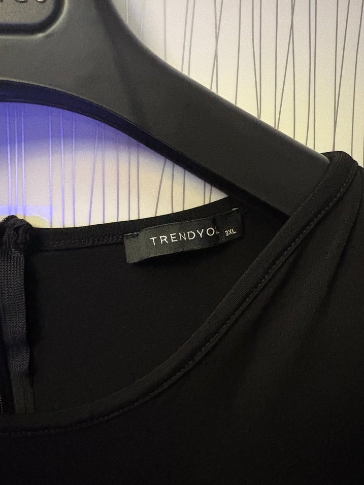 Siyah Uzun Kollu Drape Detaylı Kısa Elbise - Görsel 2