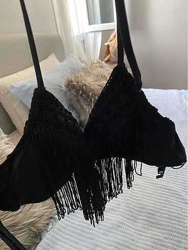 38 Beden siyah Renk Koton siyah bikini