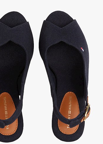 Tommy Hilfiger Lacivert Dolgu Topuklu Kadın Ayakkabı - Görsel 7