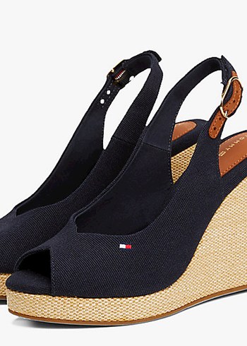 Tommy Hilfiger Tommy Hilfiger Lacivert Dolgu Topuklu Kadın Ayakkabı