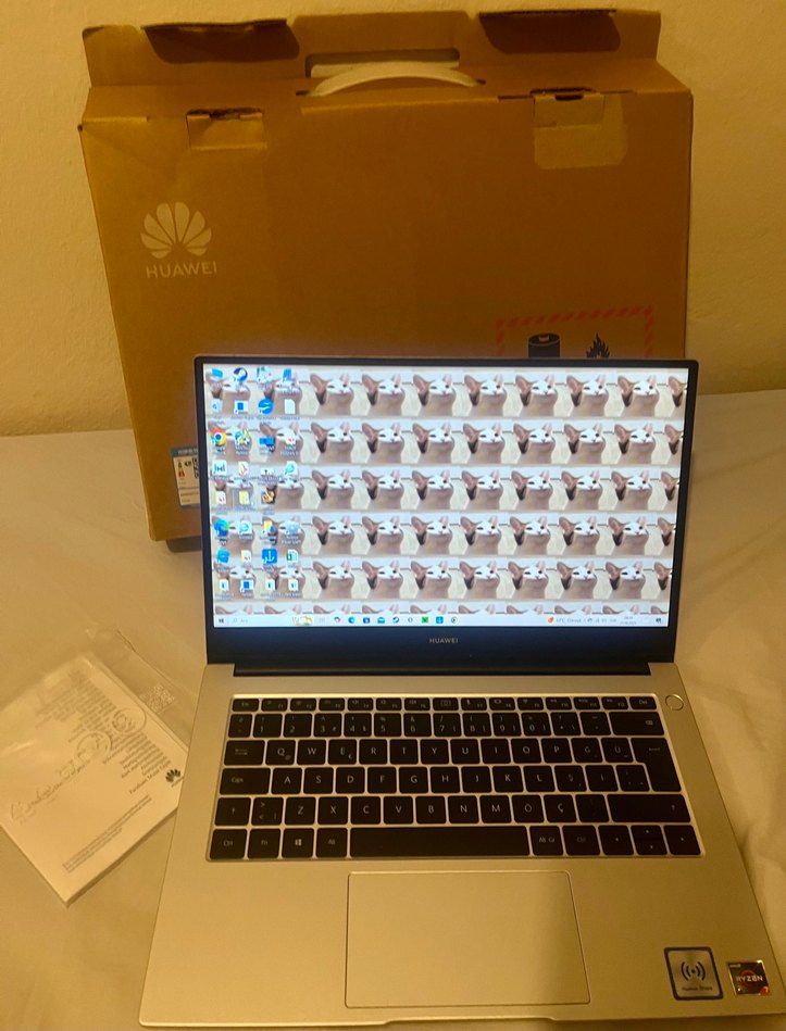Huawei D14 Silver Laptop - 8GB RAM, 477GB Depolama - Görsel 3