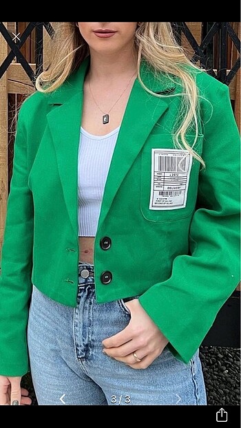 s Beden Crop ceket