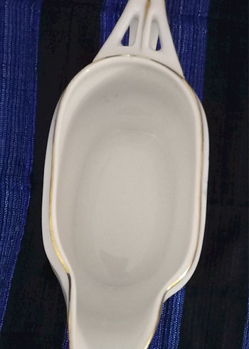 Antika Çiçek Desenli Mavi Sosluk - Görsel 3