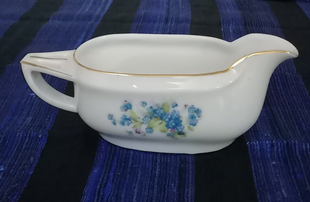 Antika Çiçek Desenli Mavi Sosluk - Görsel 2