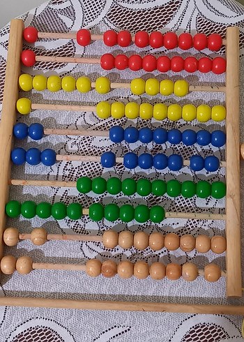 Renkli Ahşap Abaküs Sayma Oyuncağı - Görsel 3