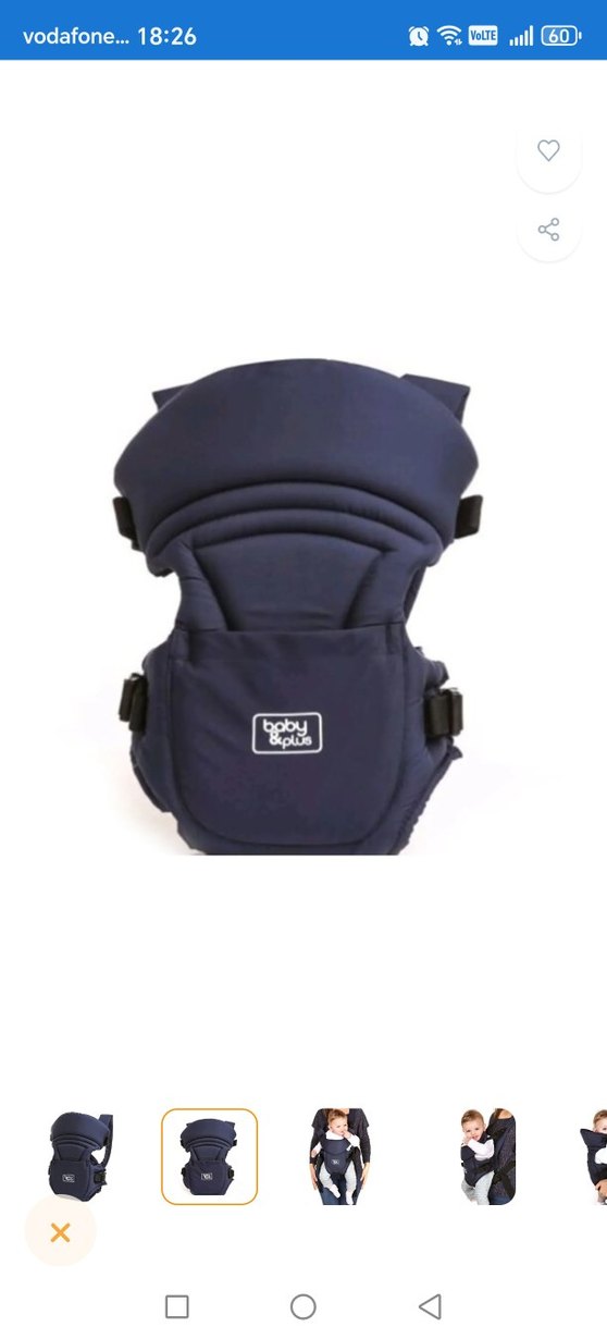 Koyu Mavi Bebek kanguru - Görsel 4