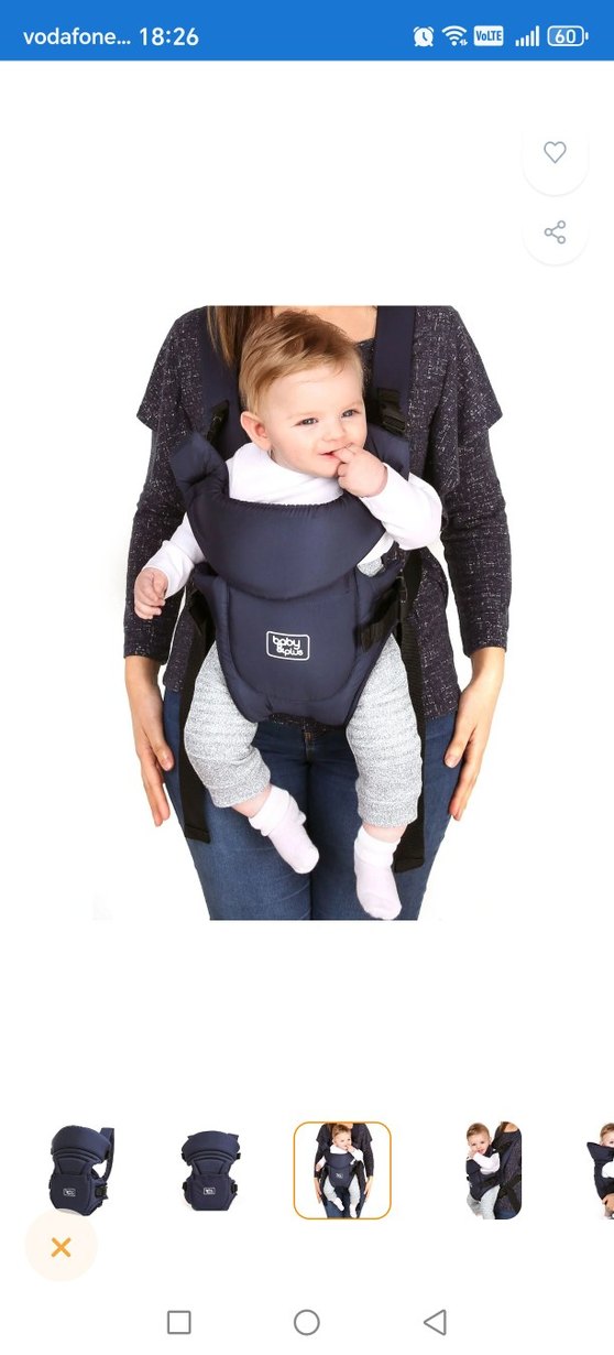 Koyu Mavi Bebek kanguru - Görsel 5