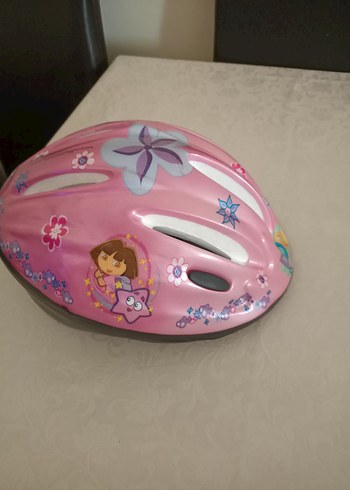 Pembe Baskılı Bisiklet Kaskı Velcro Askılı - Görsel 2