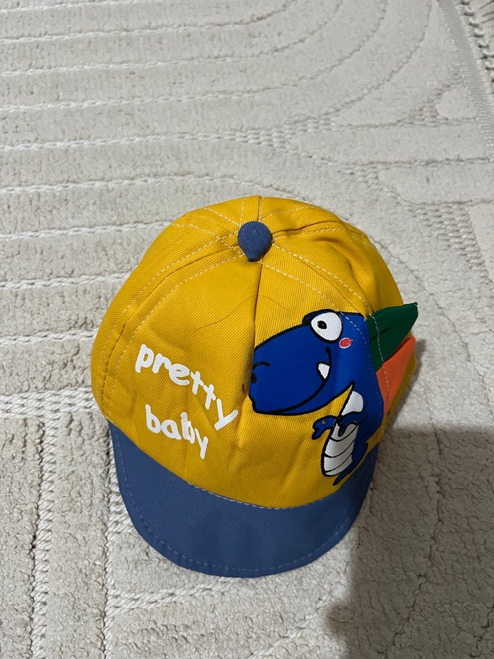 Renkli Dinozor Baskılı Erkek Çocuk Şapkası - Görsel 2