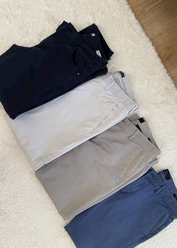 Gri Regular Fit Pamuk Pantolon