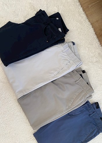 Zara Gri Regular Fit Pamuk Pantolon