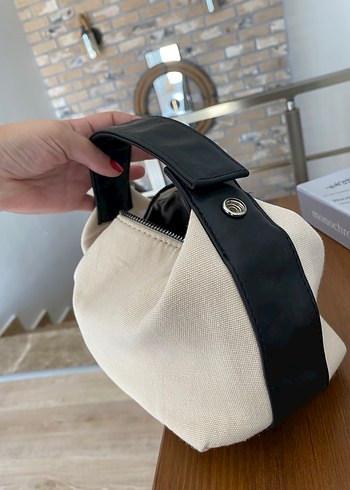 Zara Baskılı bej Kadın Çanta