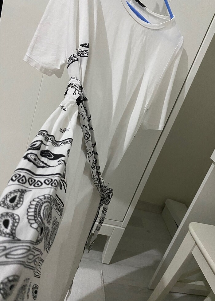 Midi beyaz elbise - Görsel 5