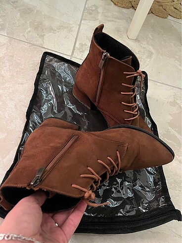 Zara Camel rengi bilekte bot