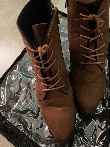 Camel rengi bilekte bot - Görsel 7