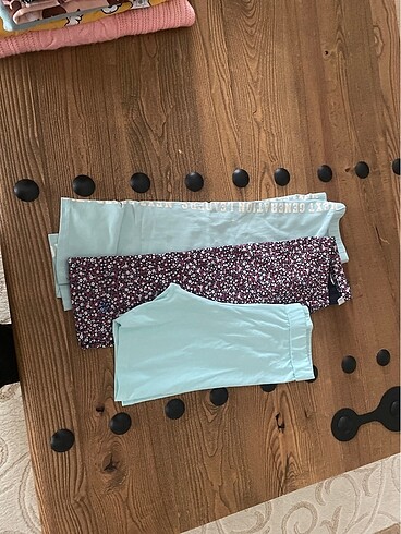 11-12 Yaş Beden çeşitli Renk Kız çocuk kapri